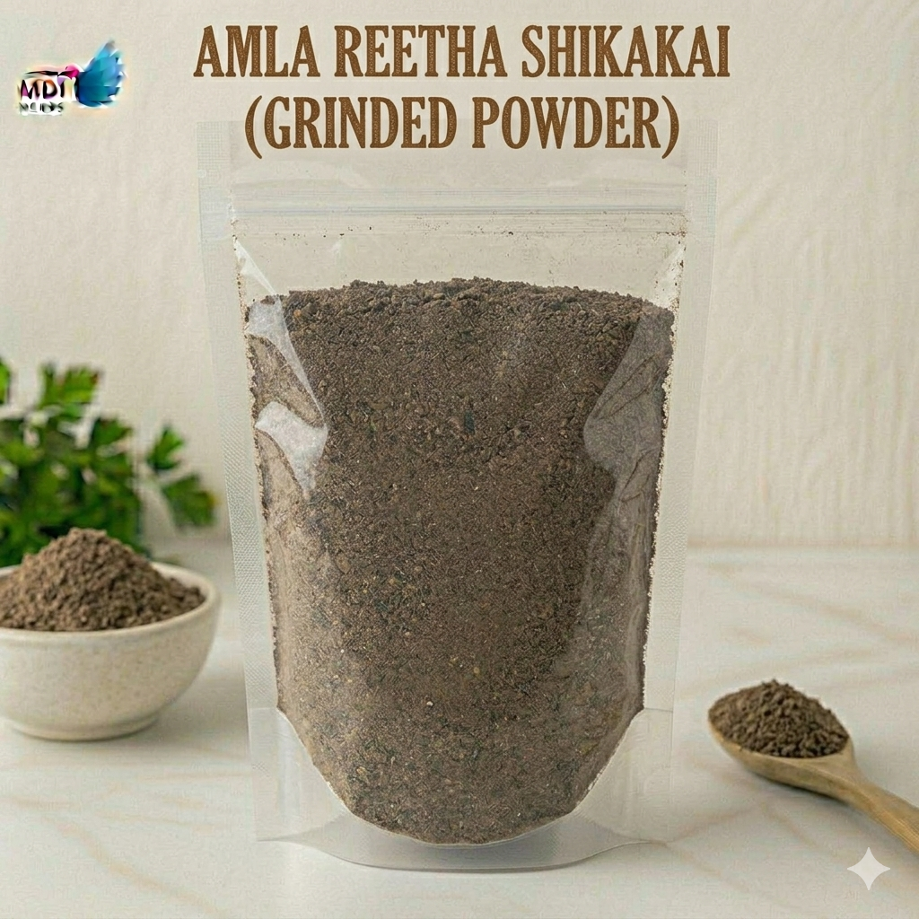 Amla Reetha Shikakai Powder – Herbal Hair Growth & Care Formula