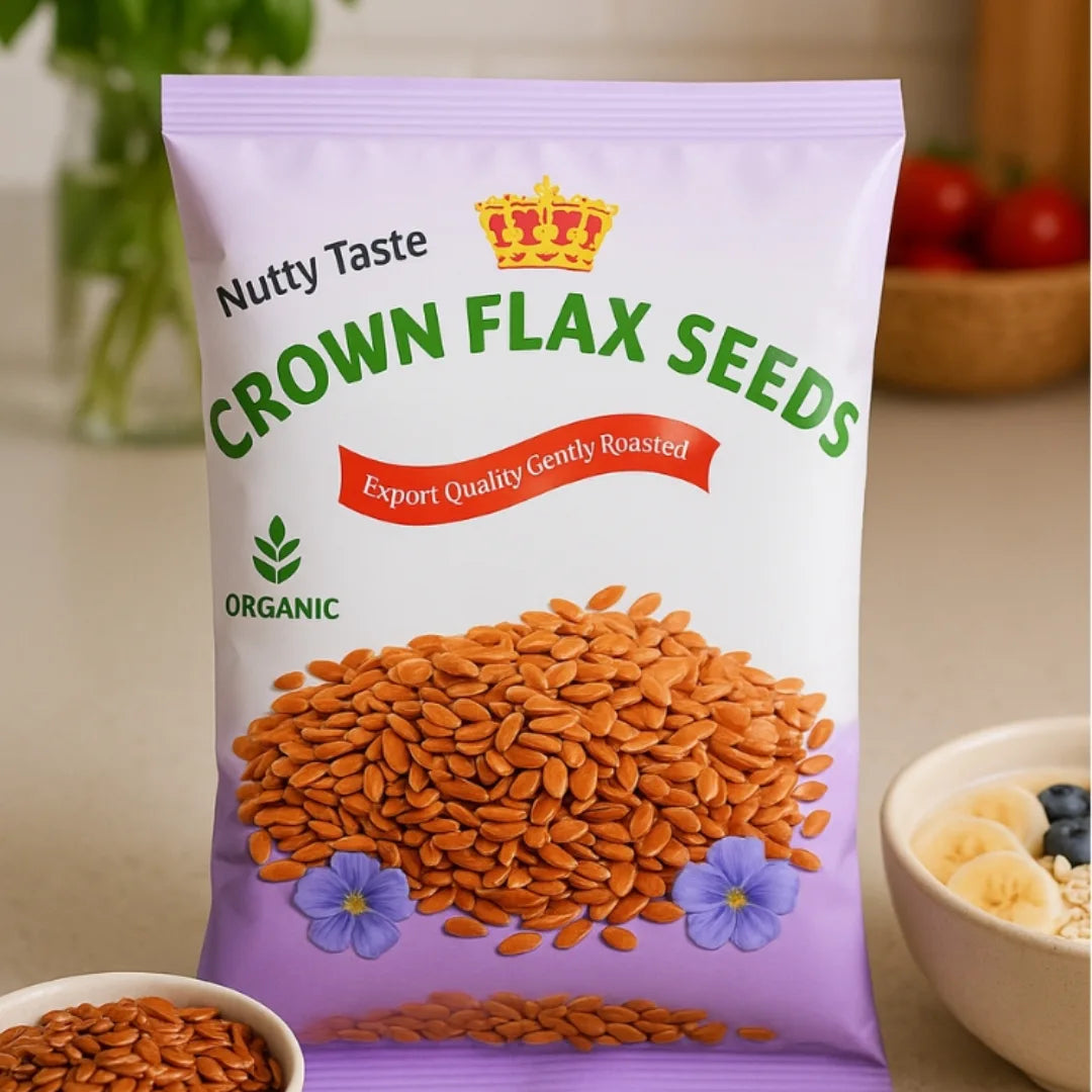 Natural Flax Seeds (Alsi) – Omega-3 Rich Heart Health Food