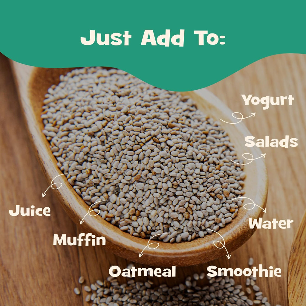 Premium White Chia Seeds – Fiber Rich Superfood for Diet